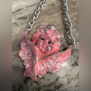 Bling Cherub Necklace